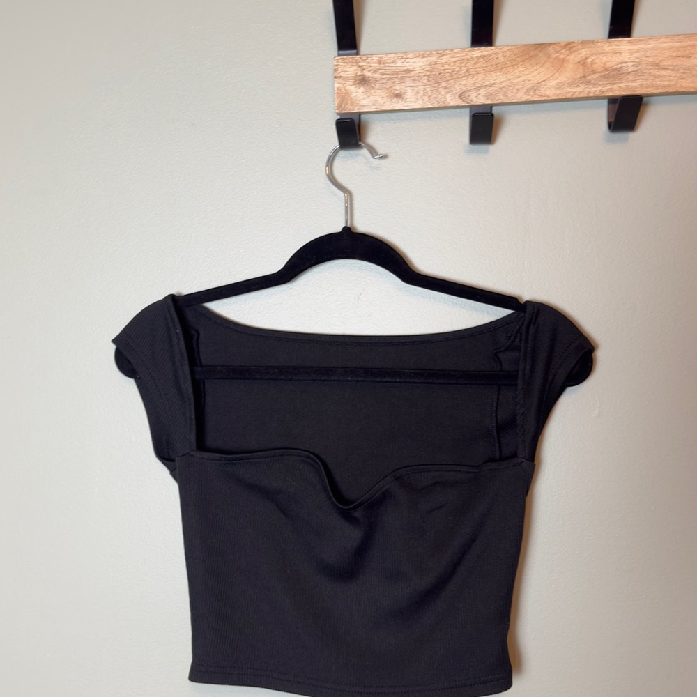 SHEIN Black Crop Top